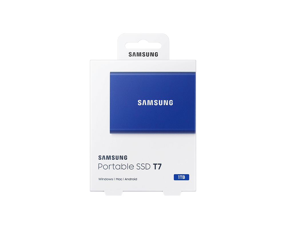 Портативный SSD USB 3.2 T7 1ТБ MU-PC1T0H (Синий)