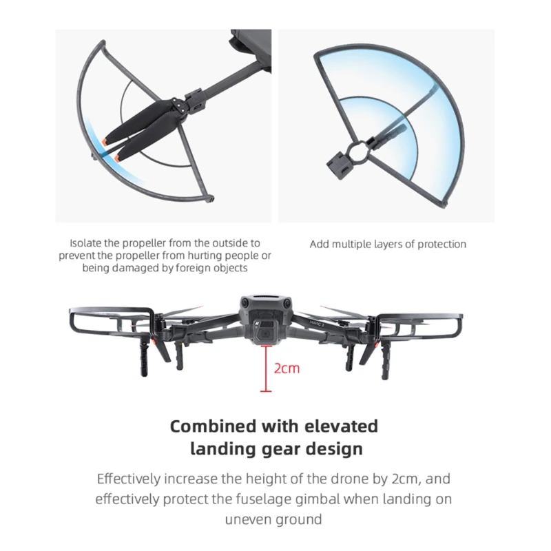 Защита пропеллеров Mavic 3 с Шасси